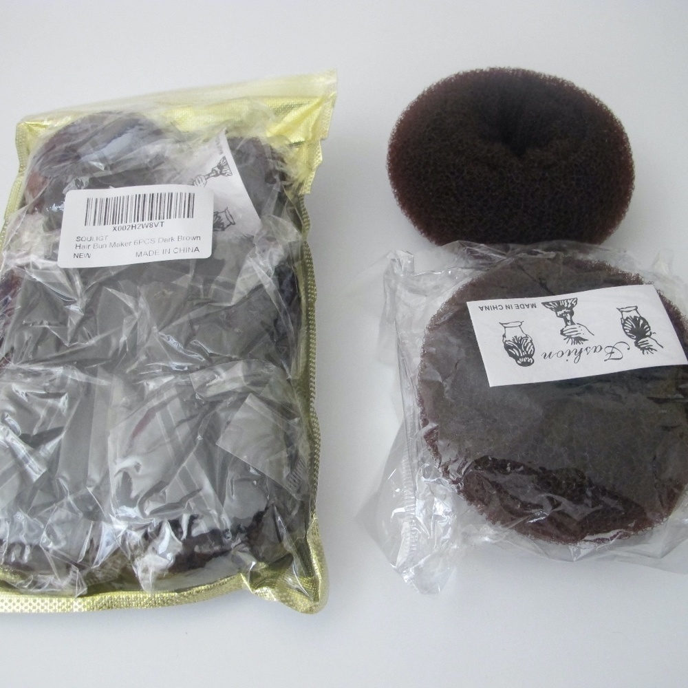 Hair Bun Maker ballet dance 6 small, 2 large
